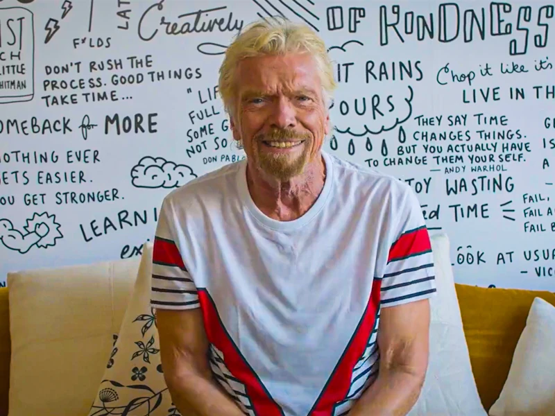 Richard Branson smiling