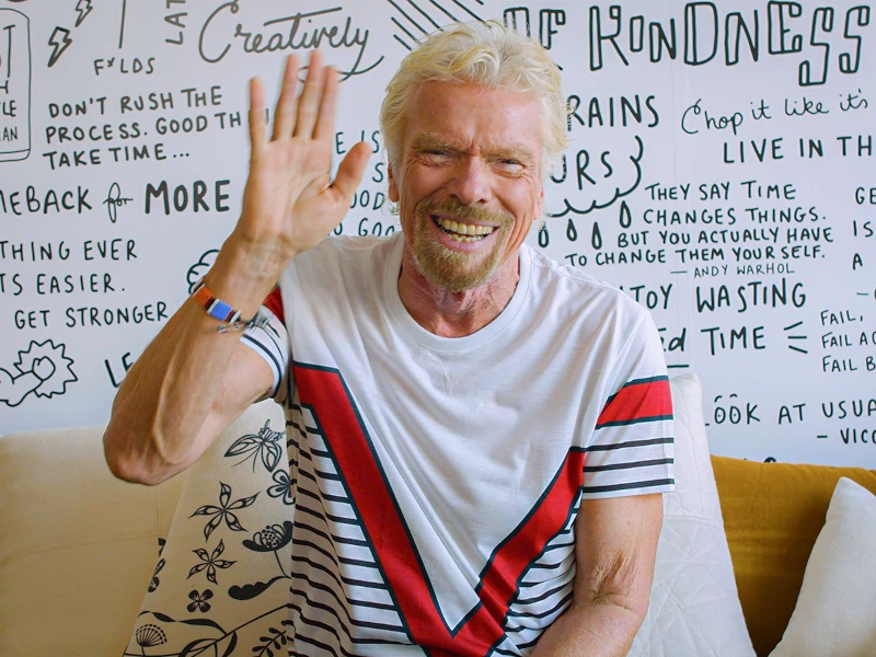 Richard Branson waving